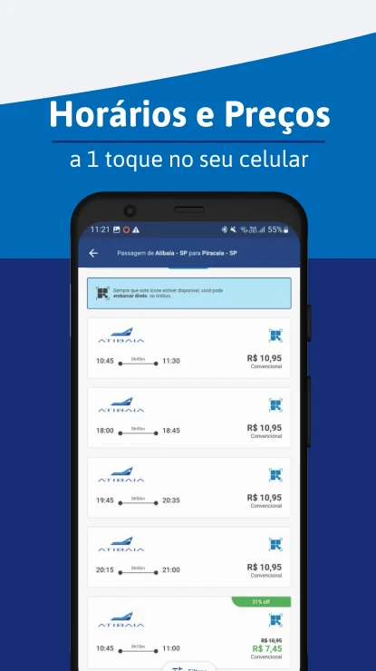 Viação Atibaia screenshot